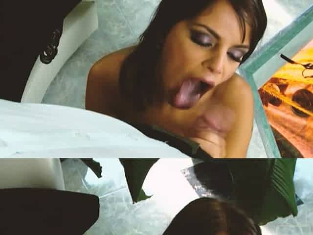 Horny Busty Scene 2: Gorgeous Brunette with a Big Ass and Big Tits Enjoys a Cumshot on Her Face