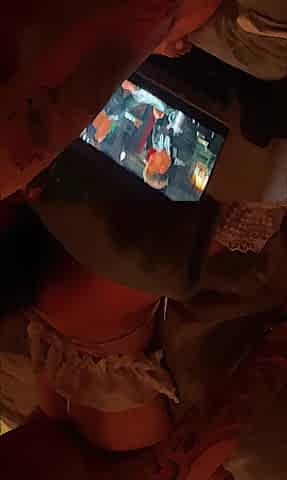 Lalin girl in Underware with facial at the end
