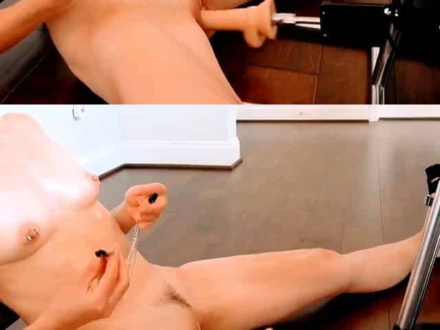 Sexy hottie Anetta Keys enjoys a solo toy masturbation