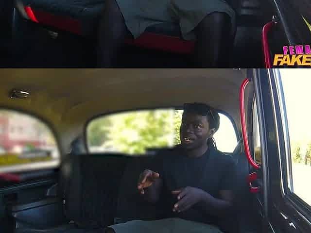 NO WAY ???? This babe Sucks his Large Ebony Schlong when the Traffic Lights Go Red - VIRAL - Female Fake Taxi