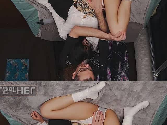 Pants in her vagina and anal creampie - KINKY sex