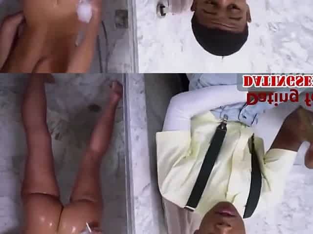 A young black man Fucks a white woman in a hairy pussy
