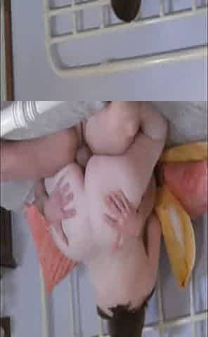 Chubby little wife getting what she needs before work