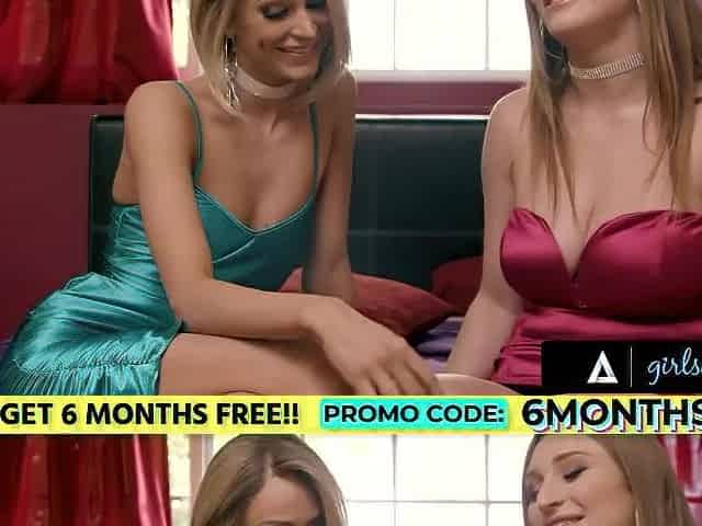 GIRLSWAY - Banned From Prom Emma Hix & Skylar Snow Have Their Own Hawt Lesbo Prom By The Pool