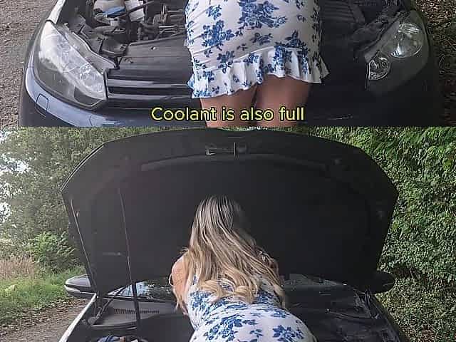 Stranger caught me with car breakdown and helps me out for rimming