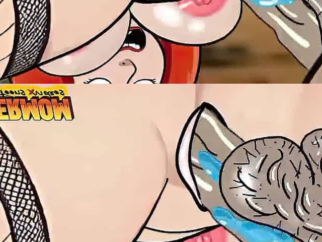 Married doxy secretly cheats on her spouse with a gardener. toon parody