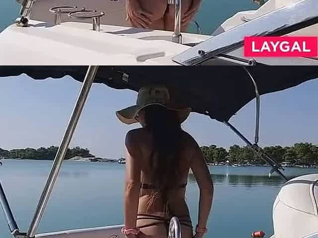 Public Masturbation on a Boat - Hot Solo Female Orgasm