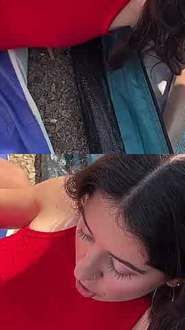 Two Males Met a Couple and Fucked His Girlfriend Right on a Public Beach.
