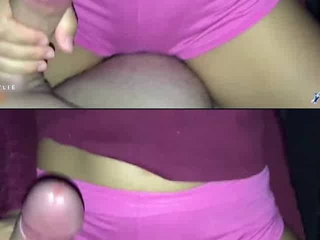 My hot neighbor gave me a handjob while seeing Rick and Morty's greatest porn!