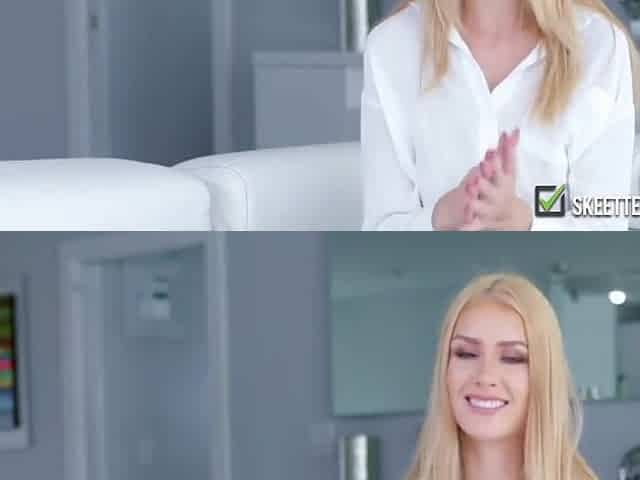 Teen 18+ Enjoys Riding A Big Hard Cock With Petite Blonde