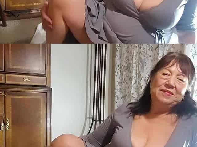 Mature GILF Masturbating My Hairy Pussy with My Feet