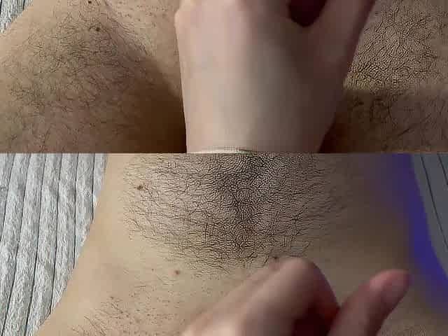 Stepdad's shlong edging with a ruined spunk flow, view from the stepdaughter's side