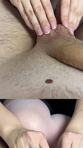 Amateur Video of Masturbation in White Stockings
