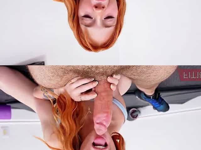 Madi Collins - Petite Redhead Dirty Talks Her Way Out Of