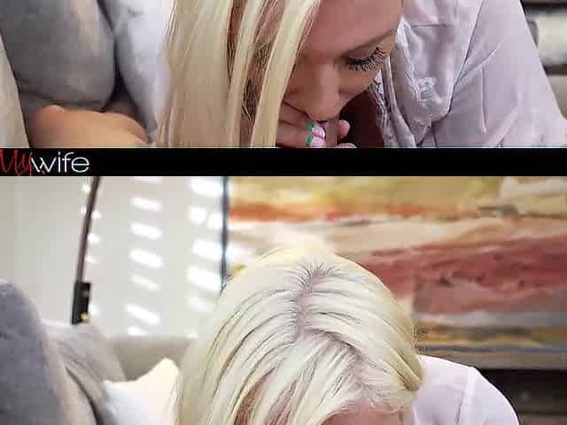 TouchMyWife - Blond Housewives Take Greater amount Schlong - Compilation