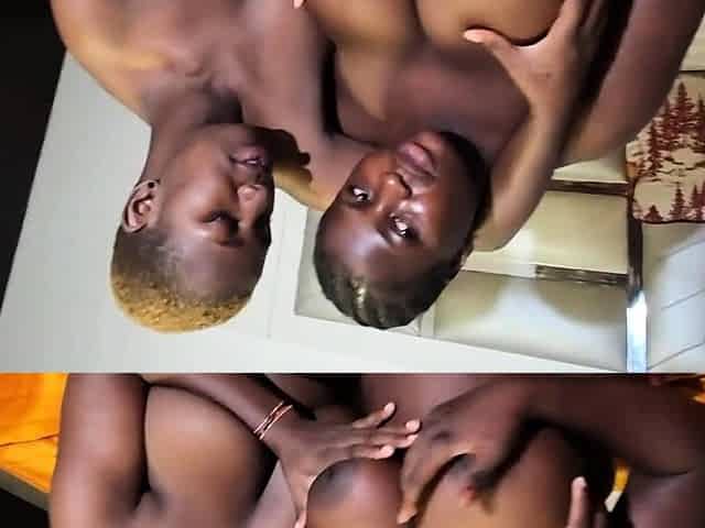 African Man Enjoys Big Titty Sluts