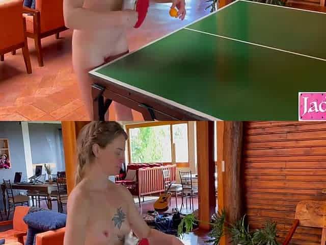 Jade Kink And Admin Kink In Ping Pong With Stepdaddy Ends Up With Rough Sex