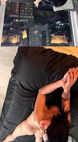 Skinny tattooed brunette hardcore massage