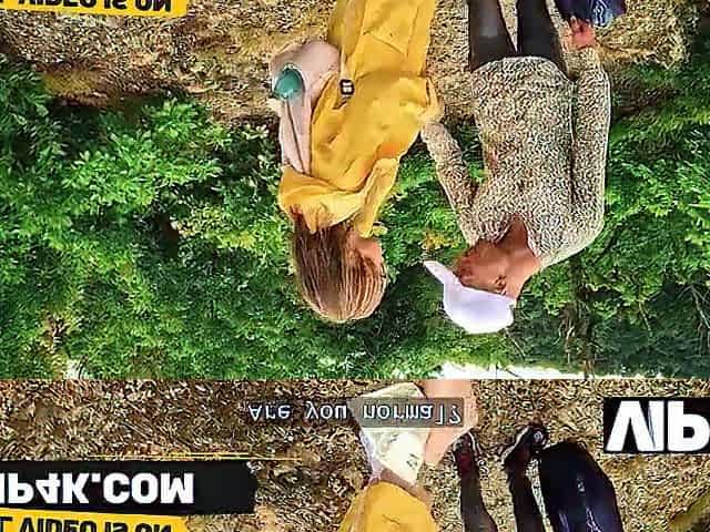 VIP4K. Stretched her vagina in the forest