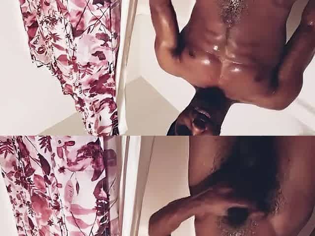 Kiing in the shower shower masturbation solo boy, black