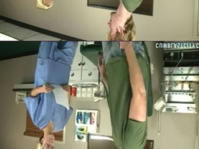Nurse Milks male and Gets Blasted With Sperm