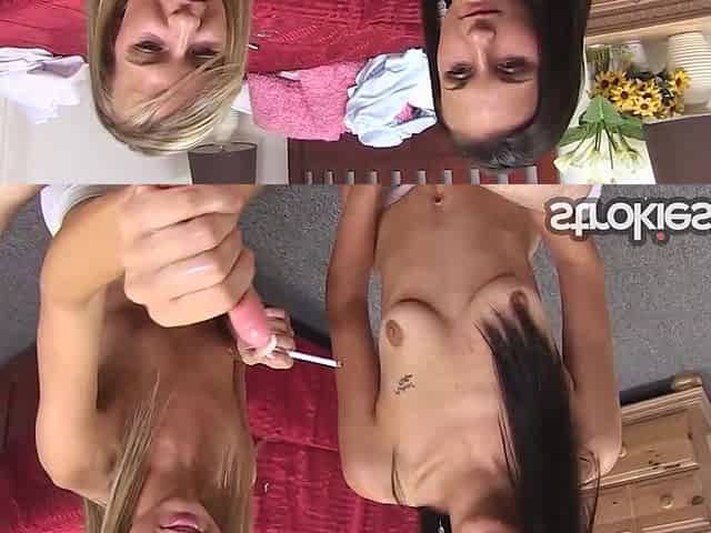 Strokies Smoking coeds Kiara and Krissy