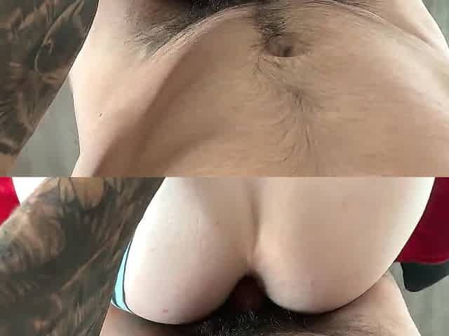 Gran culo en cuatro POV y facial!