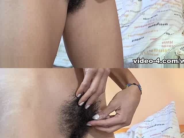 Sol M masturbates with her black dildo - WeAreHairy
