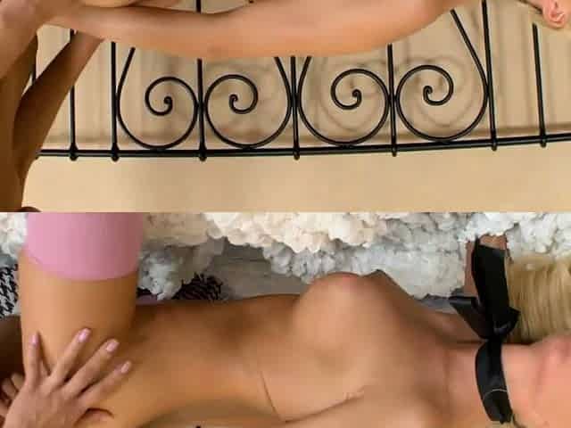 Cute Cristina strapon a Blonde