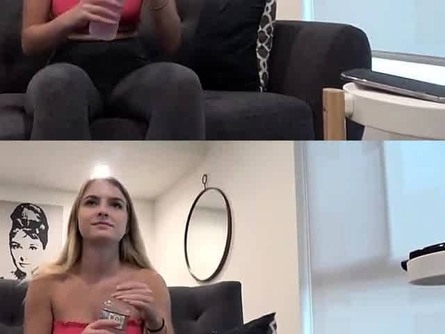 Beautiful Blonde With Natural Tits Is Fucked At Home By An