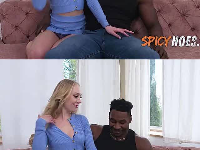 Hawt Blond Hottie Drilled Coarse by Ebony Guy After Got Dumped by Her Boyfriend - Braylin Bailey