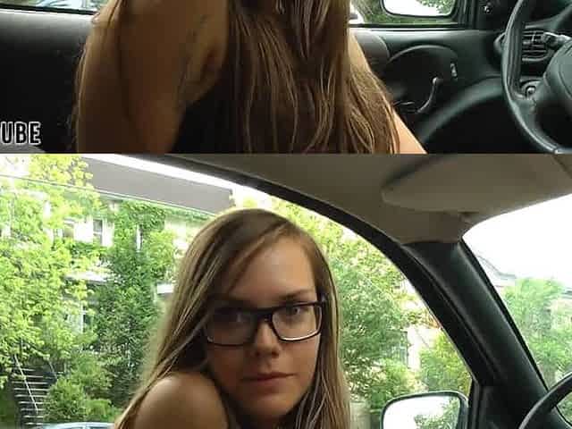 Dream girls sock sniffing in car
