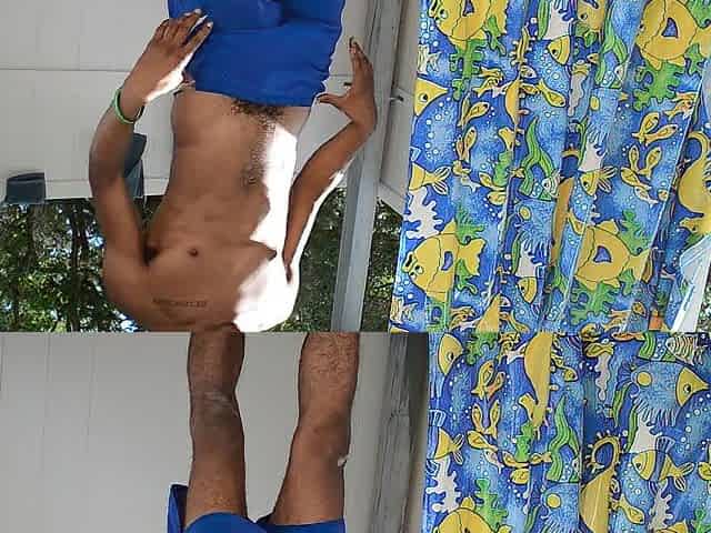 Undressed Beach Shower