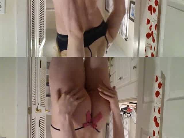 Quick Tease in G-String and Brassiere