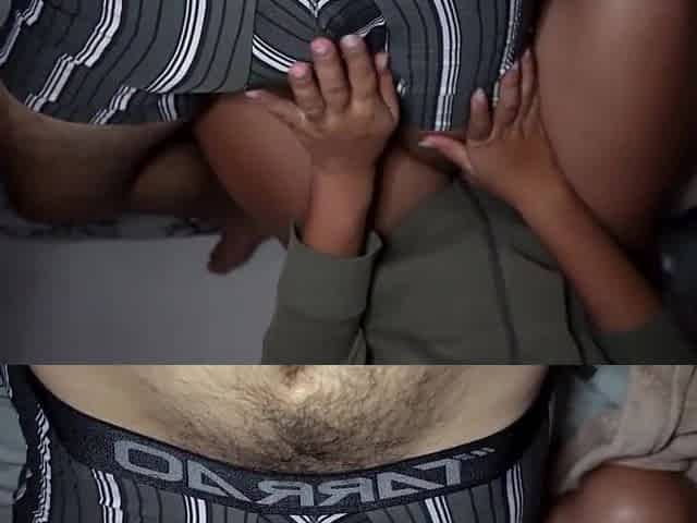 Stepmother with large melons gives me a massage until I receive her cum