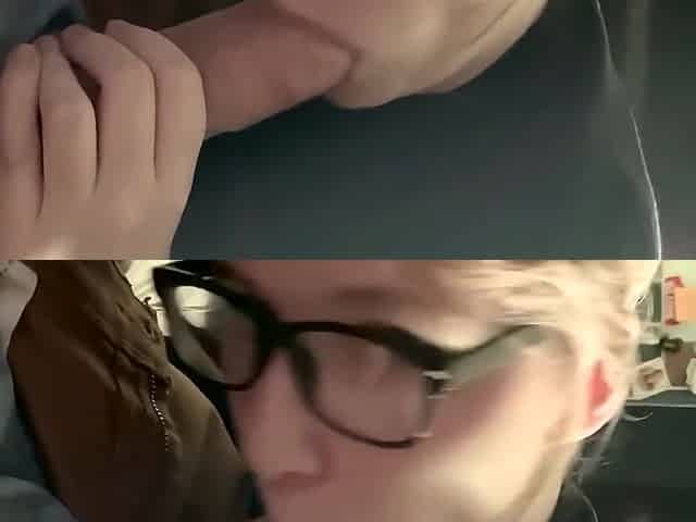 Teen 18+ Sucks Huge Cock
