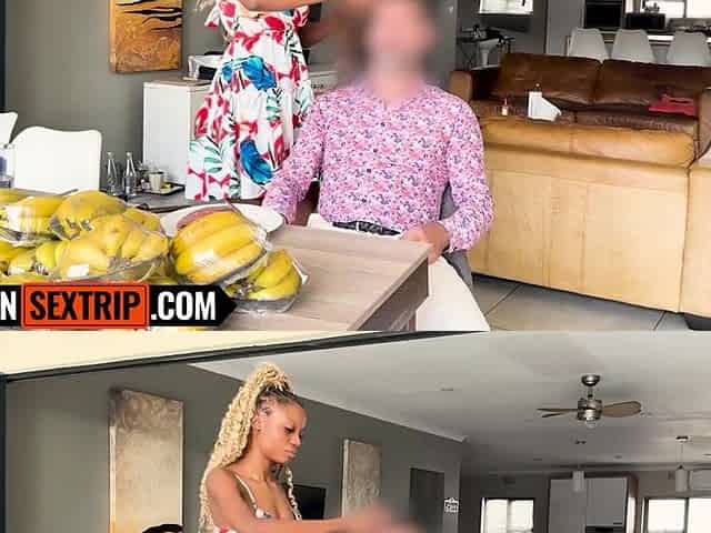 Breasty Afro Floozy Opens Up To Drink Huge Load POV In Interracial Screw
