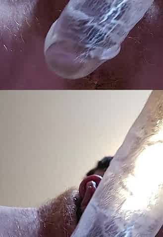 FtM solo masturbation with creamy POV