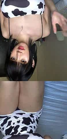 Emo teen on solo webcam masturbation
