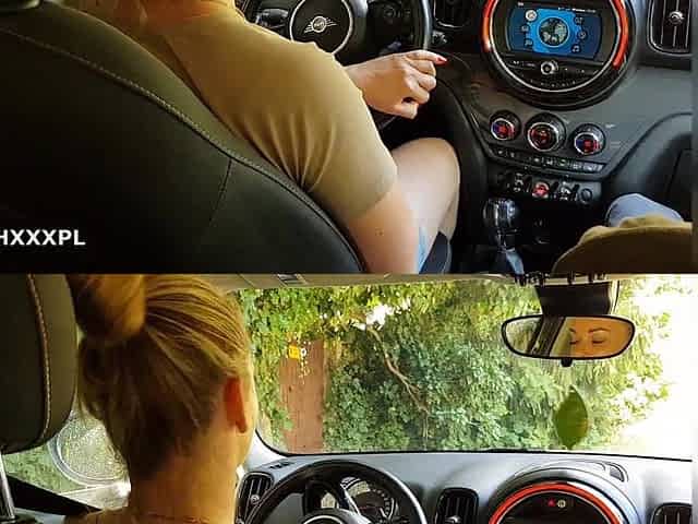 Hot Cheating Wife Pickup a Stranger and Blow Him in Car on a Street