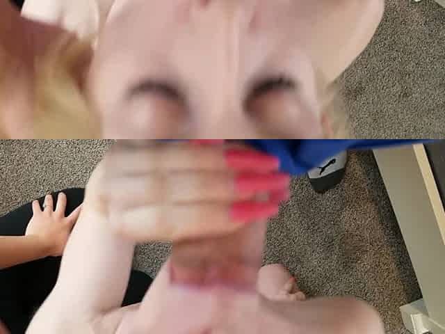 Attractive teen girls POV blowjob horny video