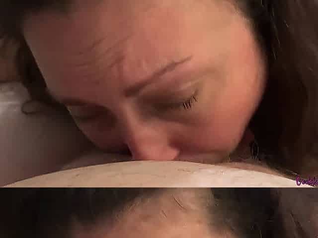 Schlong Suck Breasty Brunette hair Homemade Doxy