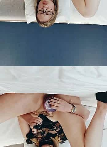 Amateur Blonde Anal 13 inch toy