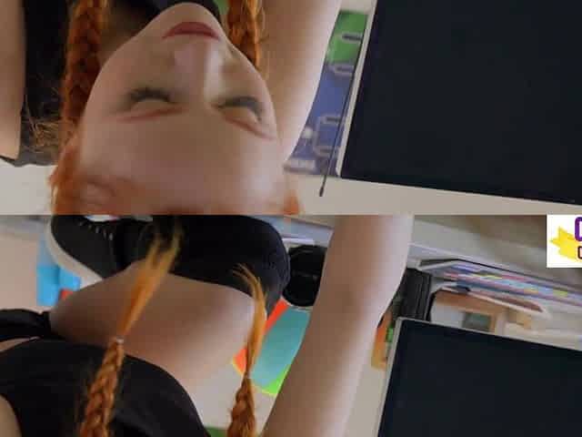 Tiny Redhead Scarlet Skies Proves to Tutor that That babe's A Team Player One time & For All