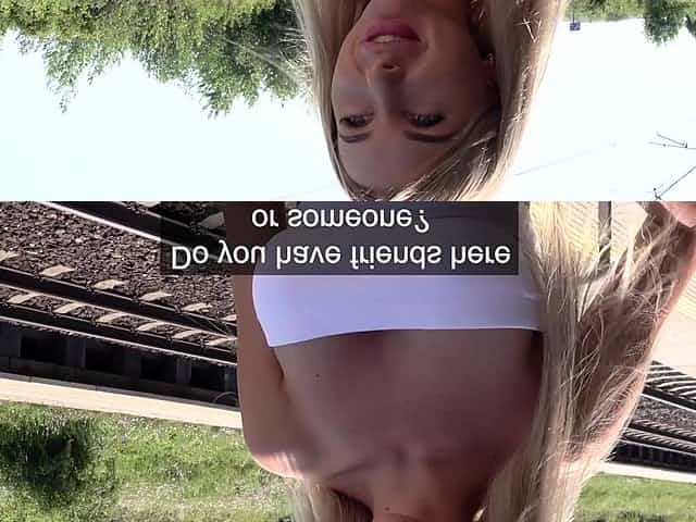 Public Agent Train station public sex with beautiful woman