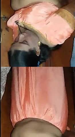 SATIN SILK SAREE AUNTY