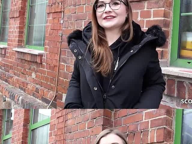 Tiny Emily - German Small Glasses Student 18+ Pick Up And Talk To Casting Fuck