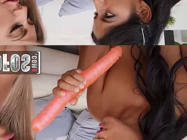 Shy Amy Amor Gets Seduced By Her Best Friends Roommate Carla Boom And Her Kinky Tongue