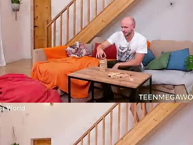 Breasty Bonnie Woods Loses Wish Game Then Takes Doggy Style Anal Penetration
