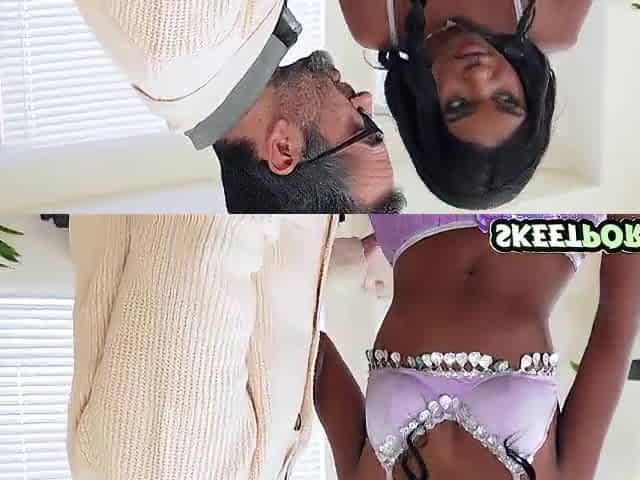 Family Guy can Disrobe Ebony Teen Poppy Cox at Home